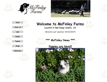 Tablet Screenshot of mcfinley.com